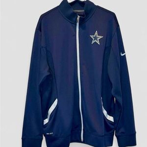 Nike On Field Dallas Cowboys Men’s Full Zip Jacket Dri Fit XL